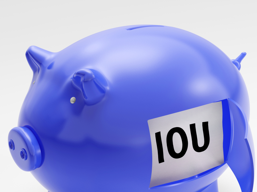 IOU Piggy Bank